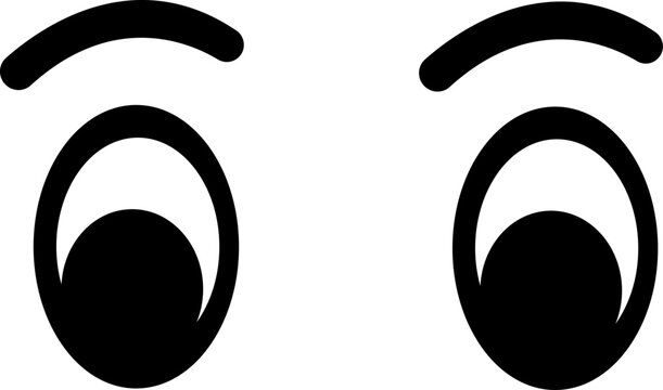 Diverse collection of black minimalist icons featuring stylized eyes, cartoon faces, abstract spirals, and geometric shapes for graphic design projects. isolated on transparent background.Diverse coll