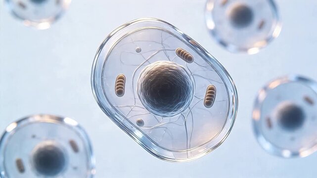 Cellular structure under microscope
