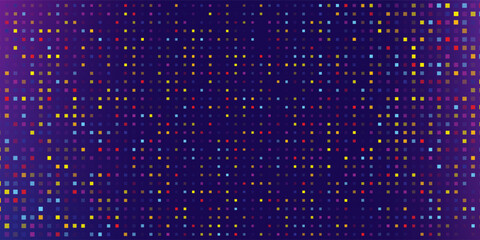 Purple abstract pixel texture bg video screen. Tv pattern background with square noise effect simple © Fathiyah