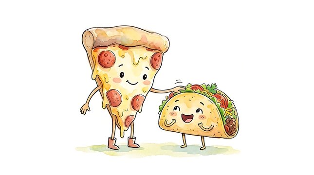 Celebrate friendship day with best friends forever pizza and taco duo