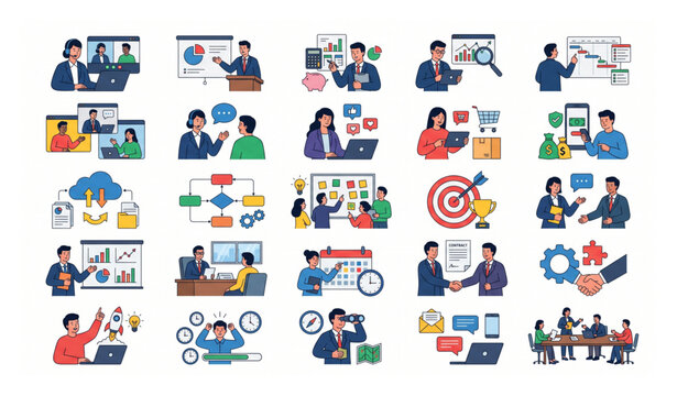 business, illustration, people, management, finance, marketing, ecommerce, project, teamwork, communication, office, leadership, strategy, startup, analytics, collaboration, planning, investment, prod