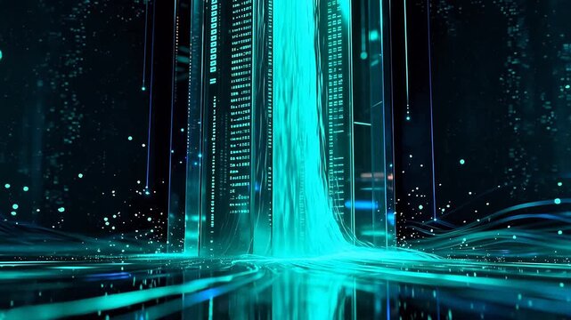 Digital data flow in server towers