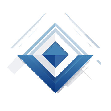 Abstract 3D Geometric Diamond Vector