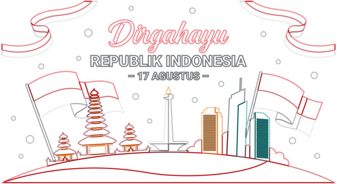 winter city vector illustration