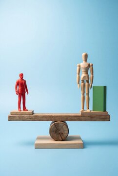 Workplace Equality and Fairness Concept with Balance Between Individuals