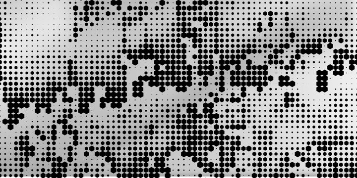 Perforated steel texture. Gray metal background. Stainless steel, aluminum. Grid, silver, grate, spot, grille surface. Vector realistic illustration.