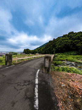 Waterfall and Beautiful Mountain Stream in June, Sumino, Niihama, Ehime, Japan