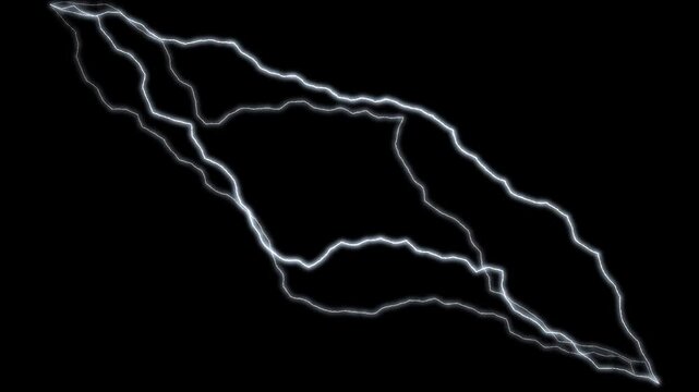 Glowing White Power Field and High Voltage Energy Shock Animation