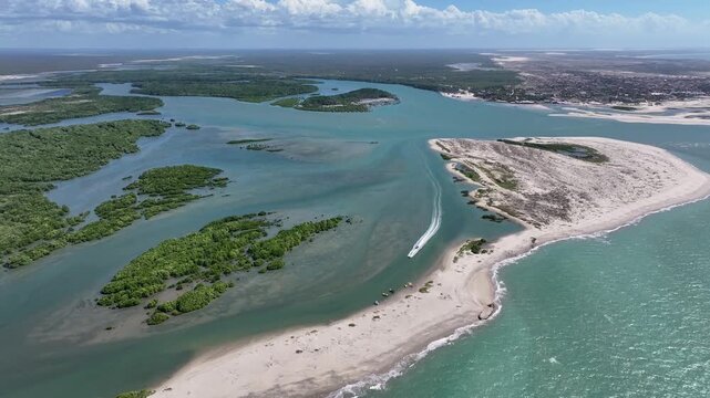 Barra Grande At Cajueiro Da Praia In Piaui Brazil. Beach Landscape. Nature Seascape. Vacations Destinations. Barra Grande At Cajueiro Da Praia In Piaui Brazil. Summer Travel.