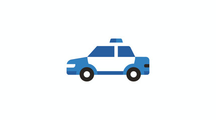 Police Car Flat Vector Illustration © Suris