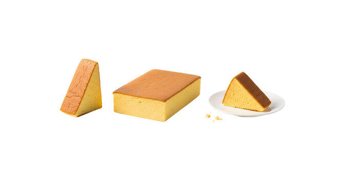 Delicious Japanese Style Castella Cake Slices