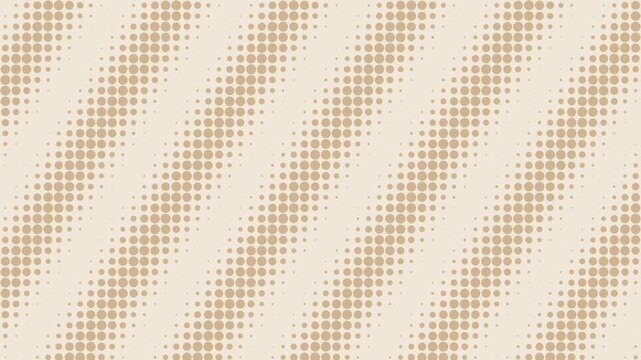 Beige halftone dots waving in retro comic style, pop seamless loop pattern background