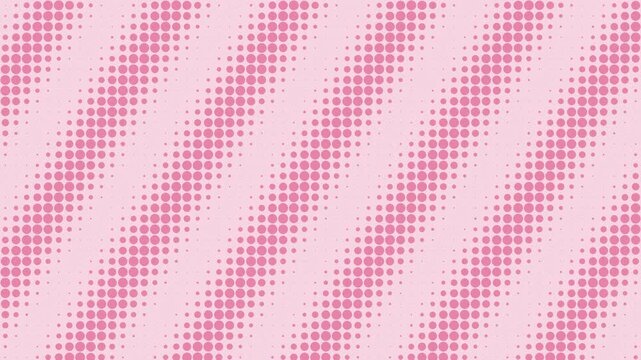 Pink halftone dots waving in retro comic style, pop seamless loop pattern background