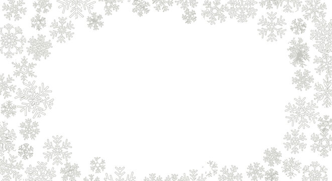 Snowflake Border Vector Illustration