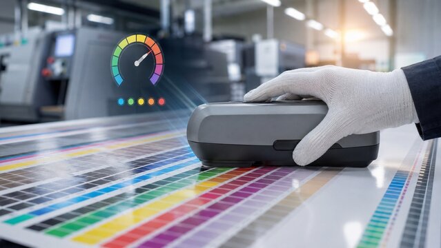 Macro Color Chart Measurement With Spectrophotometer