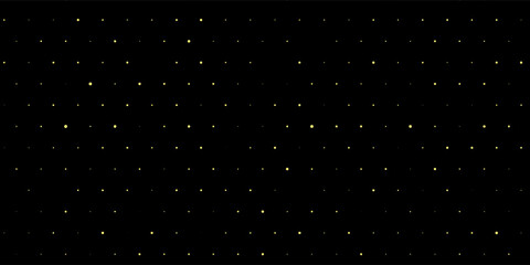 Deep, velvety black cosmic background scattered with glittering gold stars, black background, stars © Sainal
