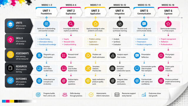 Curriculum Map Planning Infographic