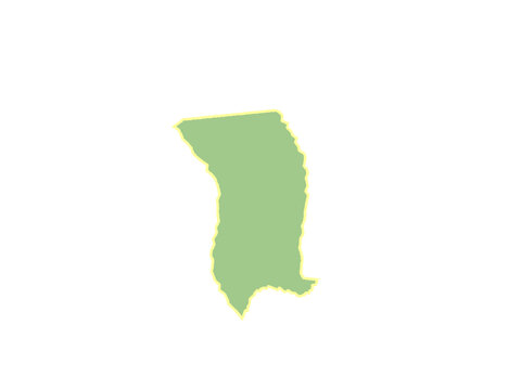 A stylized flat green map silhouette representing the country of moldova