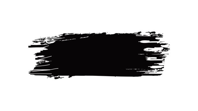 grunge brush stroke abstract grunge background grunge ink splat video brush strokes Hand drawn brush stroke. white background. 4k video