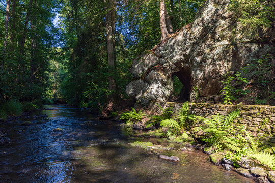 Selkewasserfall, Bilder aus dem Selketal im Harz