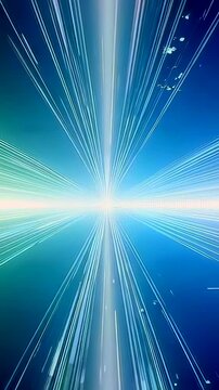 Vivid depiction of highspeed space warp. Intense luminous streaks forming stellar warp tunnel experience. Brilliant streaks of radiant light merge into rapid cosmic travel phenomenon