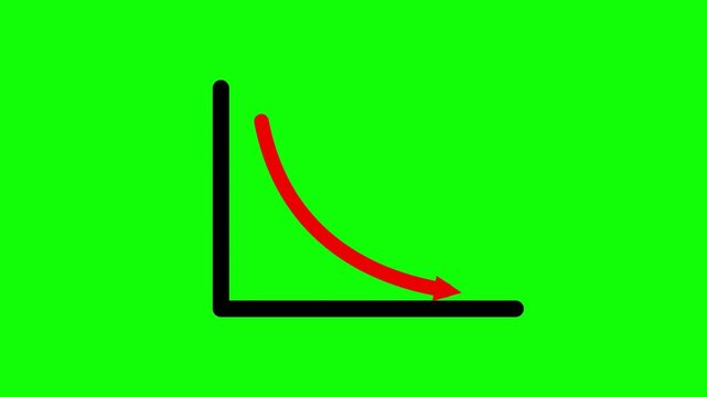 Emerald Green Screen Motion With Black Axis And Red Marker UI Element Animation