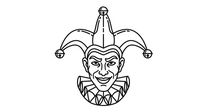 Minimalist line art skull with floral crown.