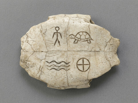 Symbols carved on ancient turtle shells