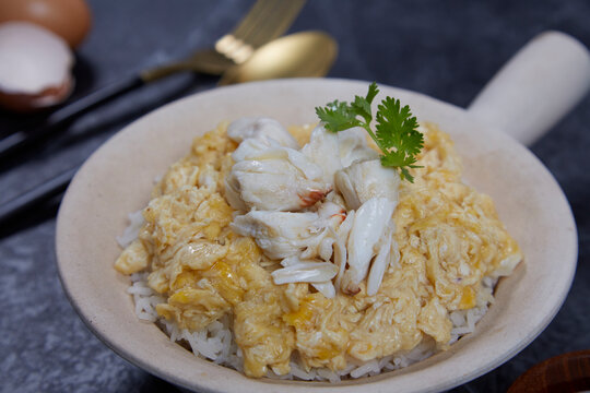 Crab Fried Rice - Fried rice Thai style, Asia, Thailand