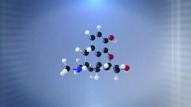 3D Molecule(Morphine), Looping