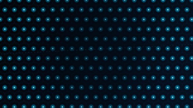 Abstract Digital Background with Glowing Blue LED Dot Grid Pattern for High Tech Professional Motion Graphics and Cyber Space Design