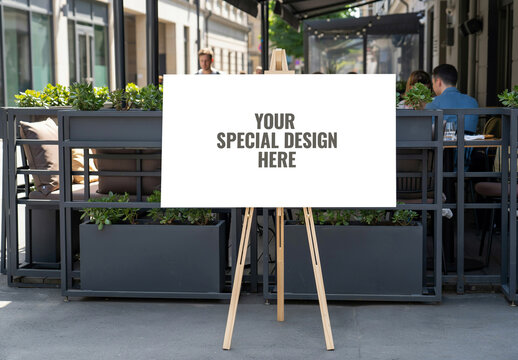 Sign Board Mockup