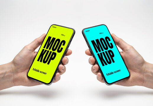 Hold Mobile Display Mockup