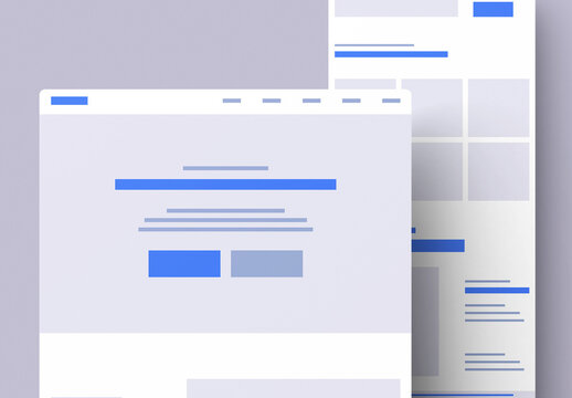 Modern Website Landing Page UI Design Template