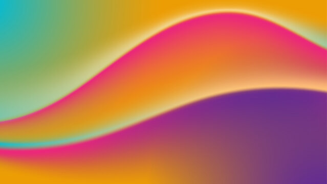 Vibrant Mesh Gradient Background with Fluid Abstract Waves of Pink Orange and Teal