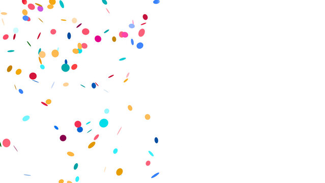 Bold Corner Burst Confetti Transparent PNG 3D Render