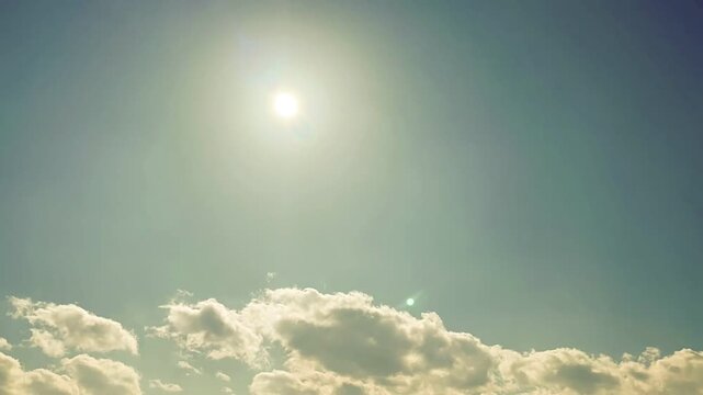 古い時代のイメージの空　タイムラプス