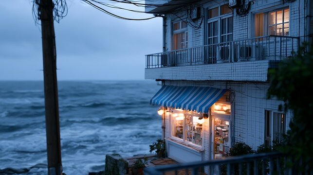 Seaside Inn with Ocean View / 海の見える海辺の宿