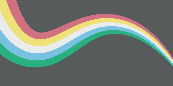 Disability Pride Month. Graphic Banner with Official Flag Colors. Layout for Inclusion and Accessibility Campaign. July Awareness. Vector illustration