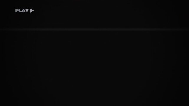 Play VHS Retro Analog Tape Interface with Glitch and Static 4k video animation seamless loop