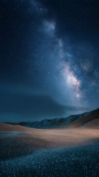 Milky Way stretching across a clear night sky
