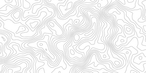 Abstract topographic map contour lines pattern on white background with topographic abstract geography elevation background cartography minimalist © MD