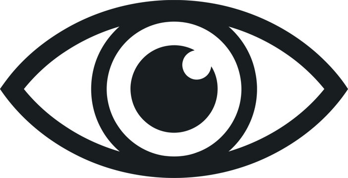 Eye Privacy Vision Security Protection Visibility Hidden View Password Safe Surveillance Icon Vector Illustration Isolated Editable EPS Modern Symbol Collection Design