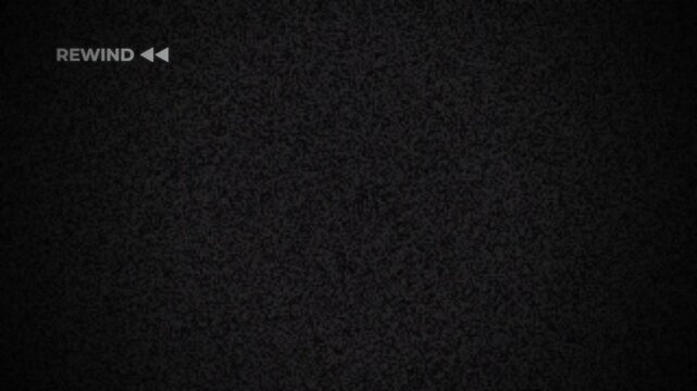 Retro Rewind VHS Static Noise Background with Glitch Artifacts 4k video animation seamless loop