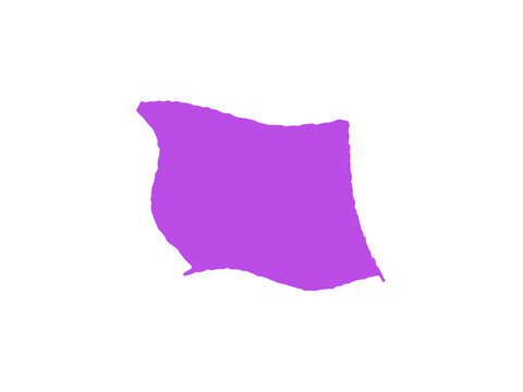 A vibrant purple fabric sheet fluttering gently in a soft light breeze