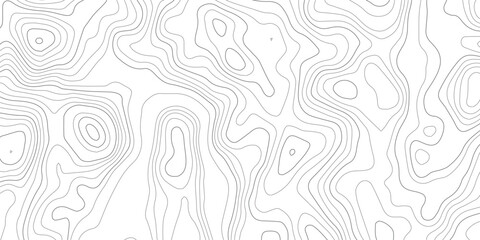 Abstract topographic map contour lines pattern on white background with topographic abstract geography elevation background cartography minimalist © MD