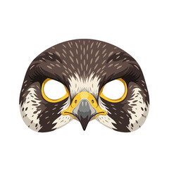 Fototapeta premium Stylized Hawk Bird Masquerade Mask Illustration for Carnival