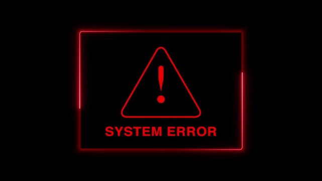 System error message prompts flash bright warning signs during critical server terminal connection drops. Network security consoles track system error message panels.