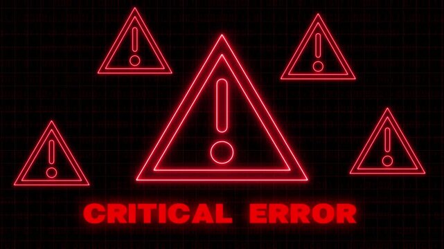 System error message prompts display critical terminal connection blockades on black. Network defense software dashboards integrate a system error message prompts display.