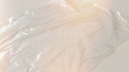 Obraz premium Polyethylene film texture with subtle air bubbles and soft light leaks
